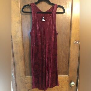 Vintage ROBERTA burgundy slip dress